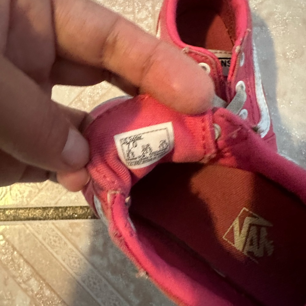 Vans Kids Pink Sneakers
